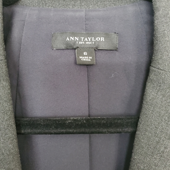 Dark Grey Ann Taylor Blazer - Picture 3 of 5